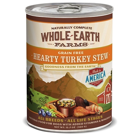 Whole Earth Farms Grain Free Hearty Stew on White Background